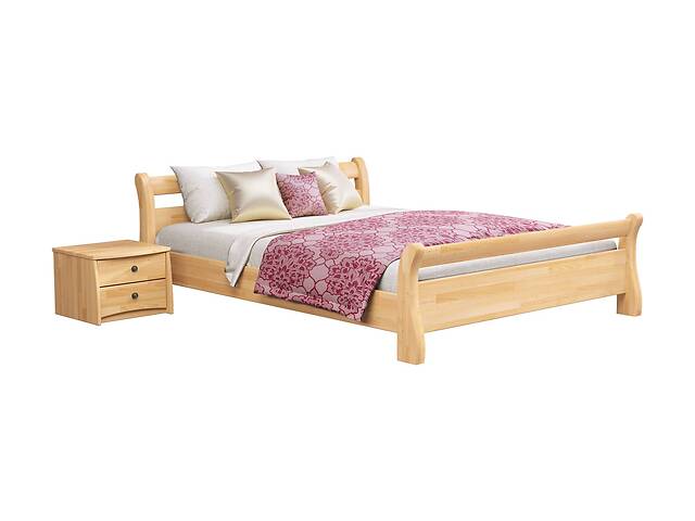 Ліжко дерев'яне Estella Діана 120х200 Бук натуральний Щит 2Л4