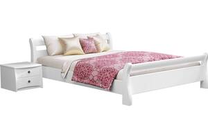 Ліжко дерев'яне Estella Діана 160х190 Білий Масив 2Л4