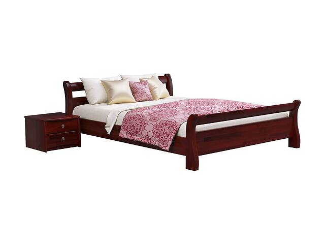 Ліжко дерев'яне Estella Діана 180х190 Червоне дерево Щит 2Л4