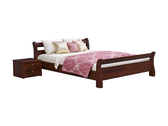 Ліжко дерев'яне Estella Діана 180х200 Каштан Щит 2Л4