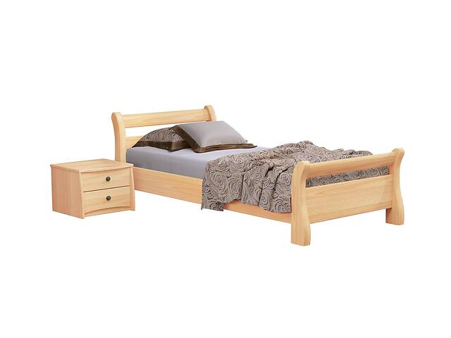 Ліжко дерев'яне Estella Діана 80х190 Бук натуральний Масив Л4