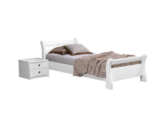 Кровать деревянная Estella Диана 80х200 Белый Щит Л4