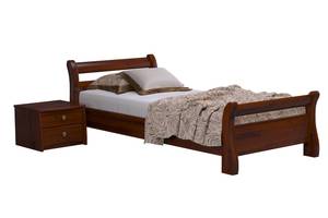 Ліжко дерев'яне Estella Діана 80х200 Каштан Щит Л4