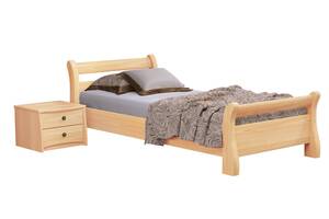 Ліжко дерев'яне Estella Діана 90х190 Бук натуральний Масив Л4
