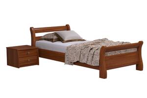 Ліжко дерев'яне Estella Діана 90х190 Вільха Масив Л4