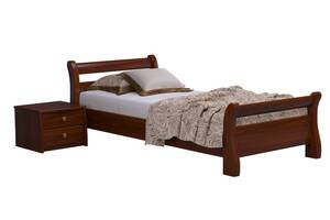 Ліжко дерев'яне Estella Діана 90х200 Каштан Масив Л4