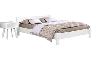 Ліжко дерев'яне Estella Рената 140х200 Білий Щит 2Л4