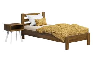 Ліжко дерев'яне Estella Рената Люкс 80х200 Світлий горіх Щит Л2.5