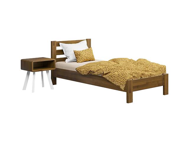 Кровать деревянная Estella Рената Люкс 80х200 Светлый орех Щит Л4 ...