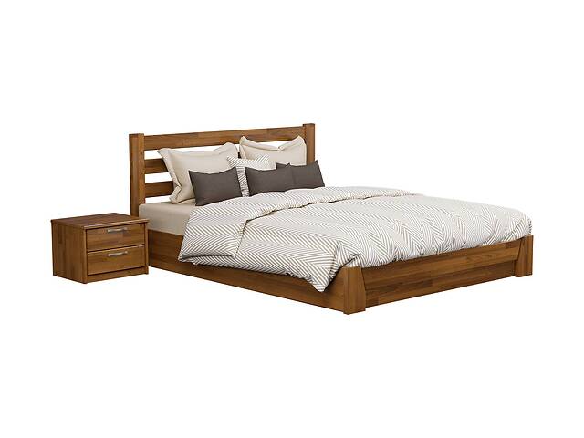 Ліжко дерев'яне Estella Селена 140х200 Світлий горіх Щит 2Л4