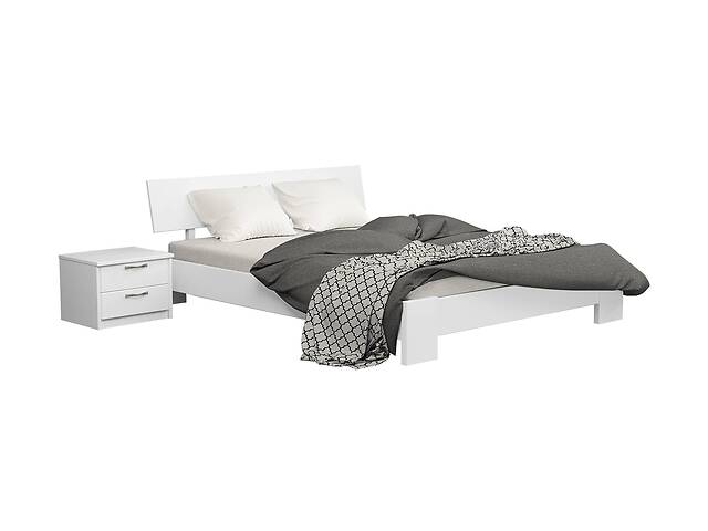 Ліжко дерев'яне Estella Титан 120х200 Білий Щит 2Л4