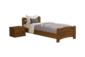 Ліжко дерев'яне Estella Венеція 80х190 Світлий горіх Щит Л4
