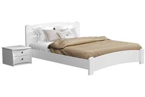Кровать деревянная Estella Венеция Люкс 140х200 Белый Щит 2Л4