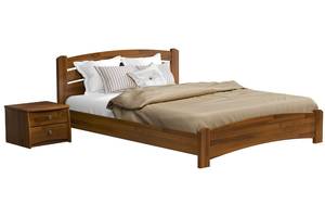 Ліжко дерев'яне Estella Венеція Люкс 180х200 Світлий горіх Щит 2Л4
