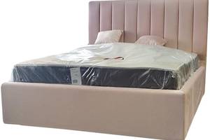 Кровать двуспальная BNB Arabela Comfort 160 x 190 см Simple С подъемным механизмом и нишей для белья Розовый