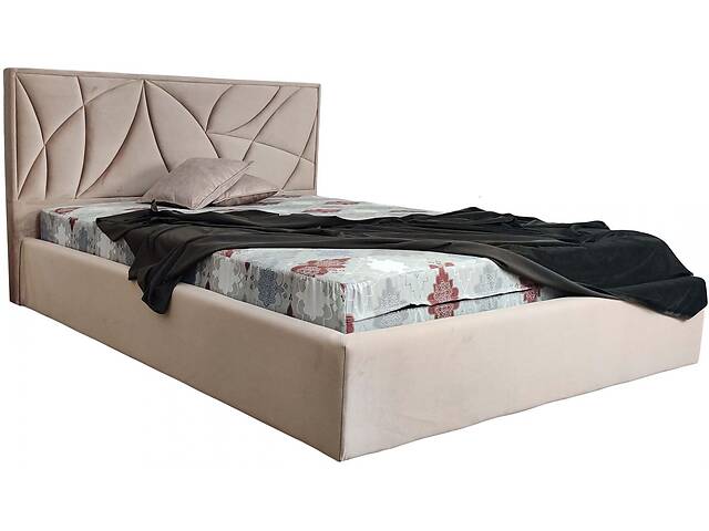 Кровать двуспальная BNB Aurora Premium 140 х 190 см Simple С дополнительной цельносварной рамой Мокко