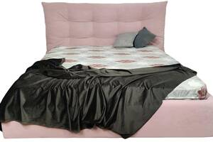 Кровать двуспальная BNB Calypso Premium 160 х 190 см Simple С дополнительной цельносварной рамой Розовый