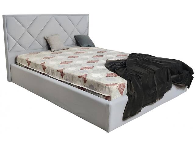Кровать двуспальная BNB Dracar Comfort 180 x 190 см Simple С подъемным механизмом и нишей для белья Серый