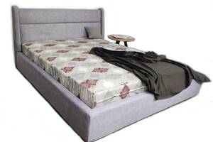 Кровать двуспальная BNB Duncan Comfort 160 x 190 см Allure С подъемным механизмом и нишей для белья Серый