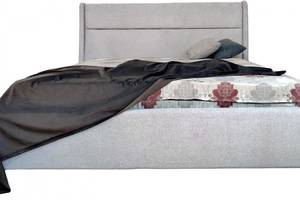 Кровать двуспальная BNB Duncan Comfort 160 x 190 см Simple С подъемным механизмом и нишей для белья Серый