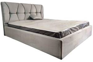 Ліжко двоспальне BNB Galant Comfort 160 x 190 см Simple З підйомним механізмом та нішою для білизни Сірий