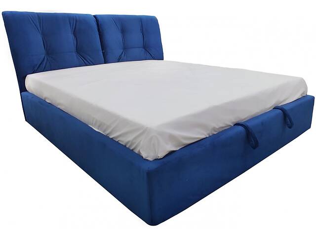 Кровать двуспальная BNB Gold Premium 160 х 190 см Simple С дополнительной цельносварной рамой Синий
