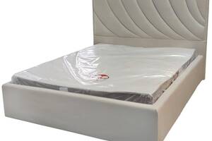 Кровать двуспальная BNB Laurel Comfort 160 x 190 см Simple С подъемным механизмом и нишей для белья Айвори