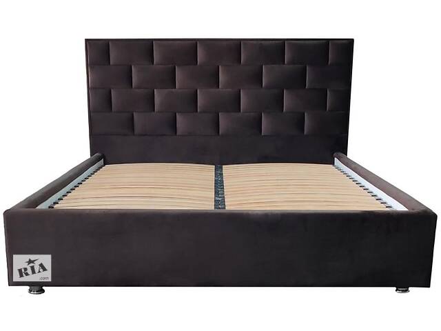 Кровать двуспальная BNB Littorio Comfort 160 x 190 см Simple С подъемным механизмом и нишей для белья Коричневый