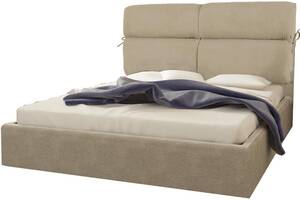 Кровать двуспальная BNB Mary Rose Comfort 140 х 190 см Simple С подъемным механизмом и нишей для белья Мокко