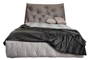 Кровать двуспальная BNB Mayflower Comfort 140 х 190 см Simple С подъемным механизмом и нишей для белья Серый