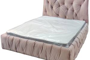 Кровать двуспальная BNB Mayflower Comfort 160 x 190 см Simple С подъемным механизмом и нишей для белья Розовый