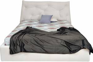 Кровать двуспальная BNB Mayflower Premium 140 х 190 см Simple С дополнительной цельносварной рамой Айвори