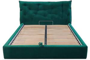 Ліжко двоспальне BNB Mayflower Premium 180 х 190 см Simple З додатковою металевою цільнозварною рамою Зелений