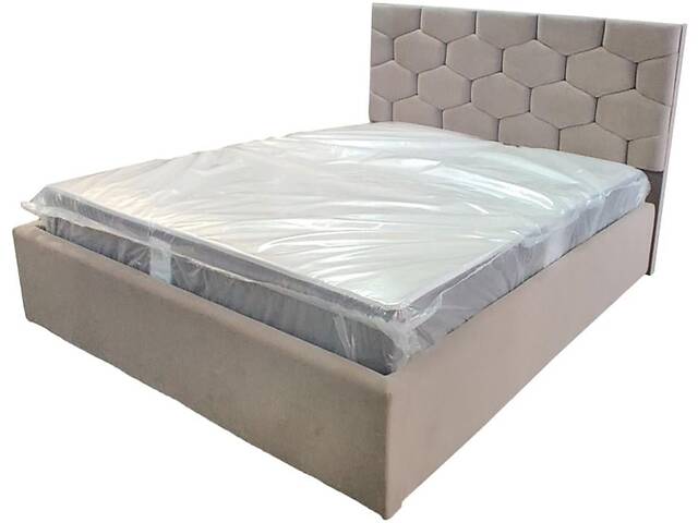 Кровать двуспальная BNB Octavius Comfort 140 х 190 см Simple С подъемным механизмом и нишей для белья Мокко