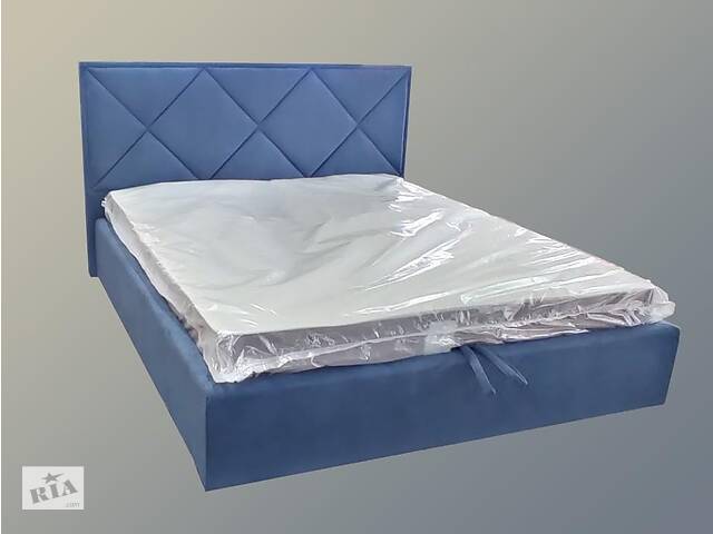 Кровать двуспальная BNB Pallada Comfort 140 х 190 см Allure С подъемным механизмом и нишей для белья Синий