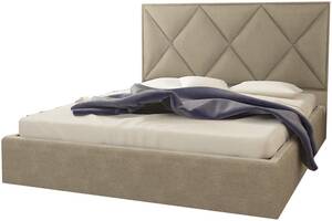 Кровать двуспальная BNB Pallada Comfort 160 x 190 см Simple С подъемным механизмом и нишей для белья Мокко