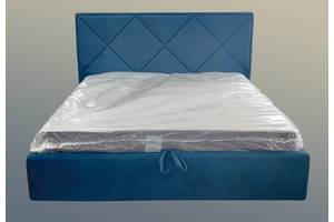 Ліжко двоспальне BNB Pallada Premium 180 х 190 см Allure З додатковою металевою цільнозварною рамою Синій