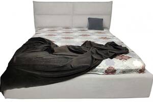 Кровать двуспальная BNB Secret Comfort 140 х 190 см Allure С подъемным механизмом и нишей для белья Серый