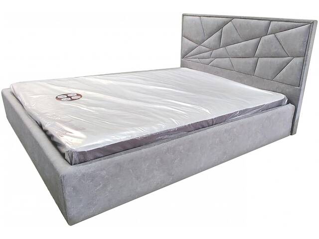 Кровать двуспальная BNB Trinidad Comfort 160 x 190 см Allure С подъемным механизмом и нишей для белья Серый