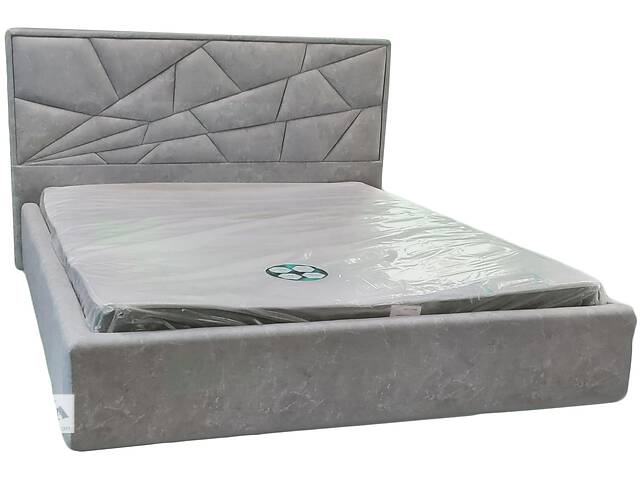 Кровать двуспальная BNB Trinidad Premium 180 х 190 см Simple С дополнительной цельносварной рамой Серый