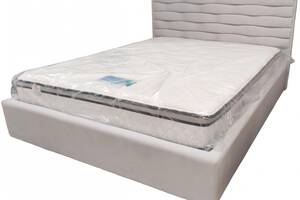 Кровать двуспальная BNB White Star Comfort 140 х 190 см Simple С подъемным механизмом и нишей для белья Серый