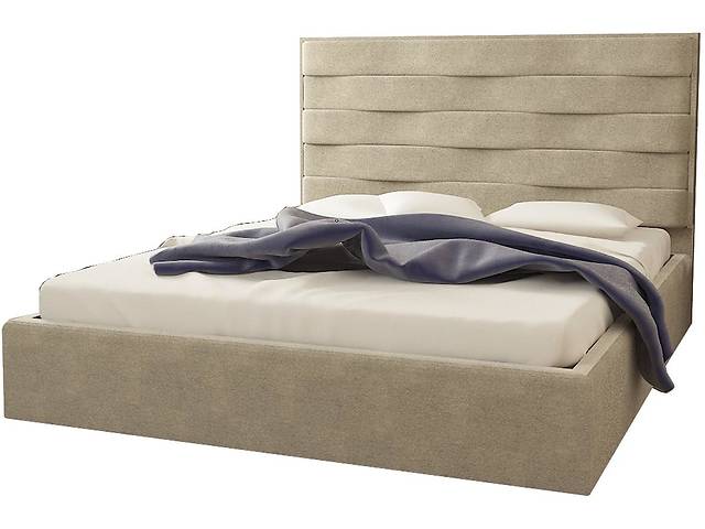 Ліжко двоспальне BNB White Star Comfort 160 x 190 см Simple З підйомним механізмом та нішою для білизни Мокко