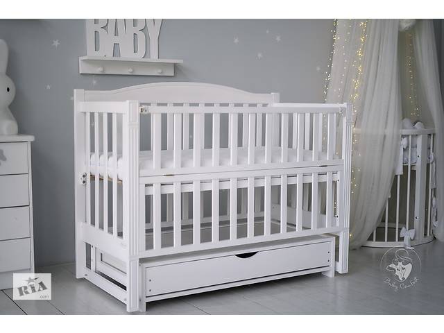 Ліжко дитяче Baby Comfort ЛД5+ білий з шухлядою