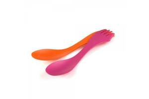 Ложка-вилка-нож Light My Fire Spork Large 2-pack Fuchsia/Orange (LMF-SLFO)