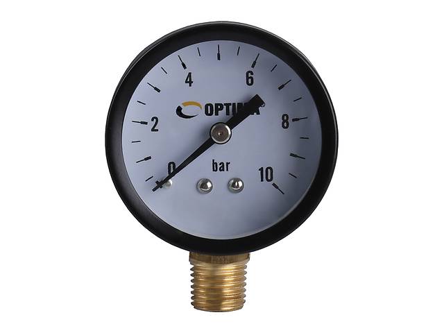 Манометр 6 атм. 50 мм нижнее подключение стальной корпус