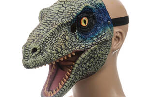 Маска Динозавра 3Д Детей и Взрослых с Подвижной Челюстью и Реалистичными Глазами Jurassic World Dominion (704)