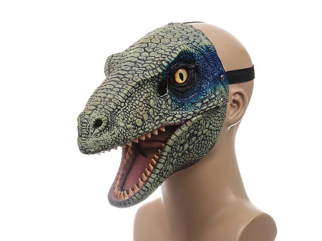 Маска Динозавра 3Д Детей и Взрослых с Подвижной Челюстью и Реалистичными Глазами Jurassic World Dominion (704)