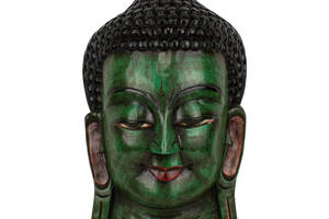 Маска Ручная Работа Непальская Будда 47х27,5х12,5 см Зеленый (25276)