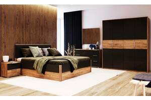 Меблі в спальню виробника Миро-Марк Рамона Дуб крафт/лава (44122)