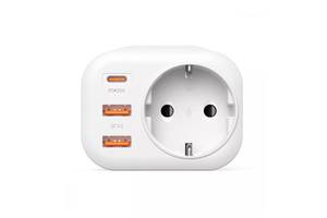 Многофункциональная розетка Proove Multifunctional Socket PD-01 EU 1AC (1 Type-C 20W + 2 USB) (white)